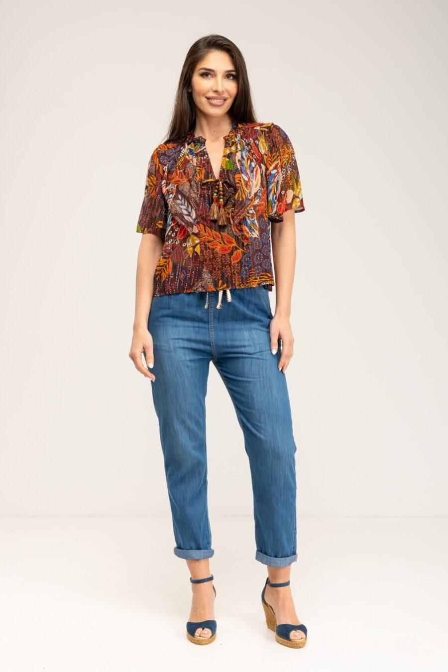 peace&love by calao BLUSA ESTAMPADA CORTA Rebajas de fin de temporada