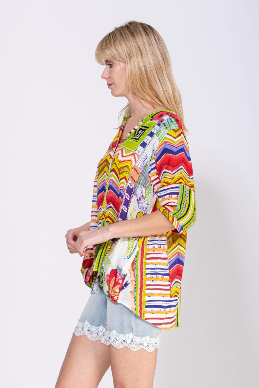 peace&love by calao BLUSA ESTAMPADA ABOTONADA Outlet