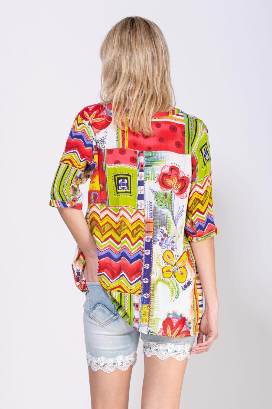 peace&love by calao BLUSA ESTAMPADA ABOTONADA Outlet