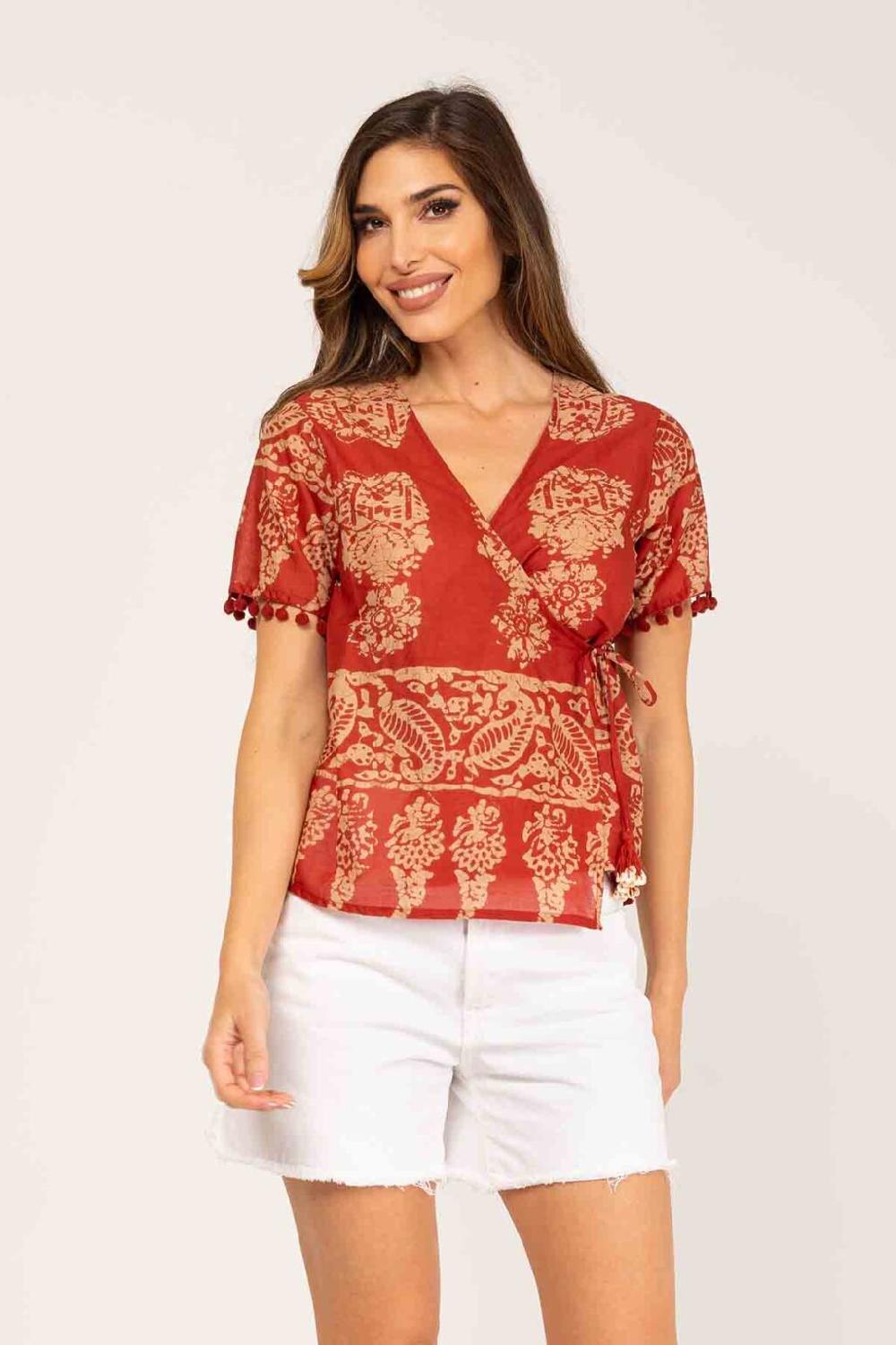 peace&love by calao BLUSA ESTAMPADA TIPO KIMONO Rebajas