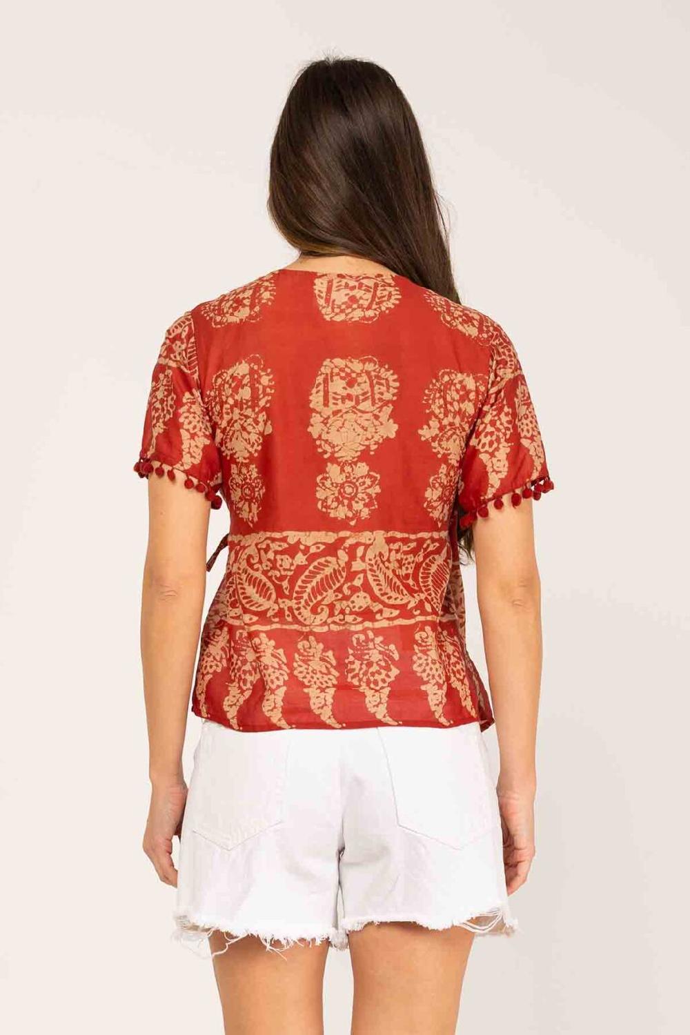 peace&love by calao BLUSA ESTAMPADA TIPO KIMONO Rebajas