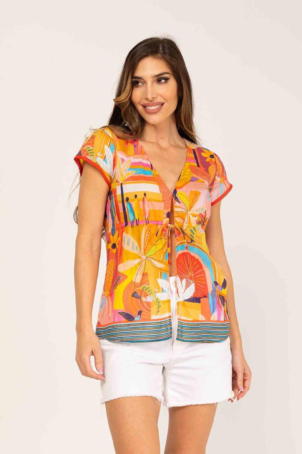 peace&love by calao BLUSA ESTAMPADA MANGA CORTA Gran oferta