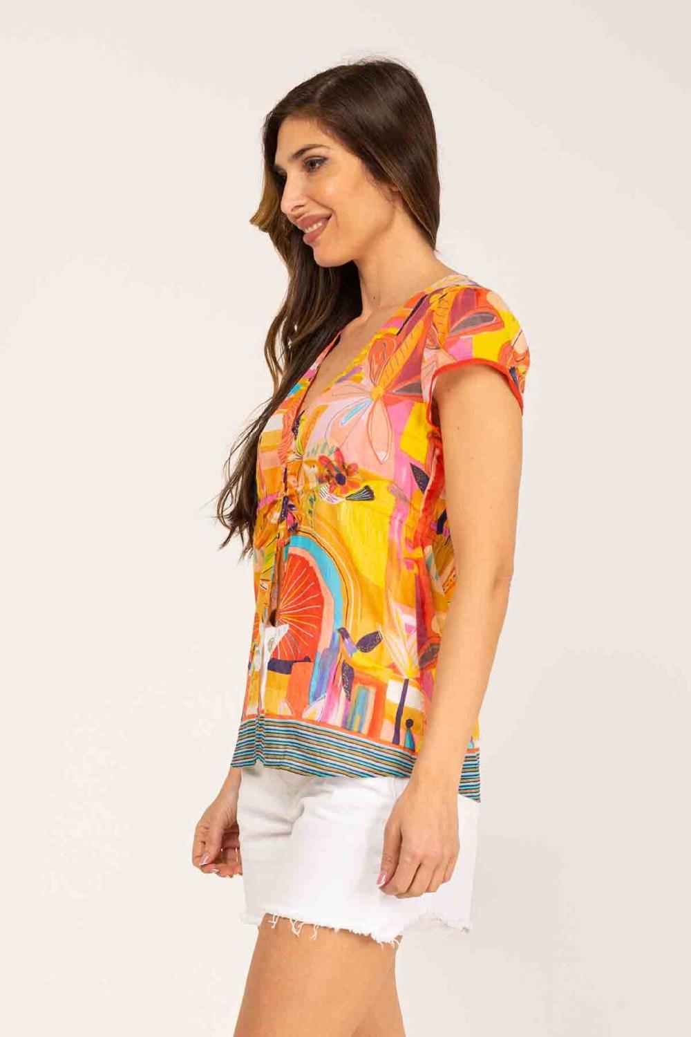 peace&love by calao BLUSA ESTAMPADA MANGA CORTA Gran oferta