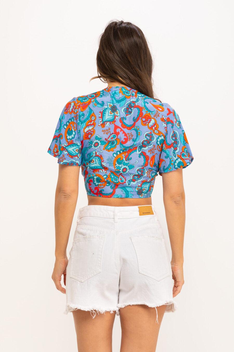 peace&love by calao BLUSA CORTA ESTAMPADA Rebajas baratas