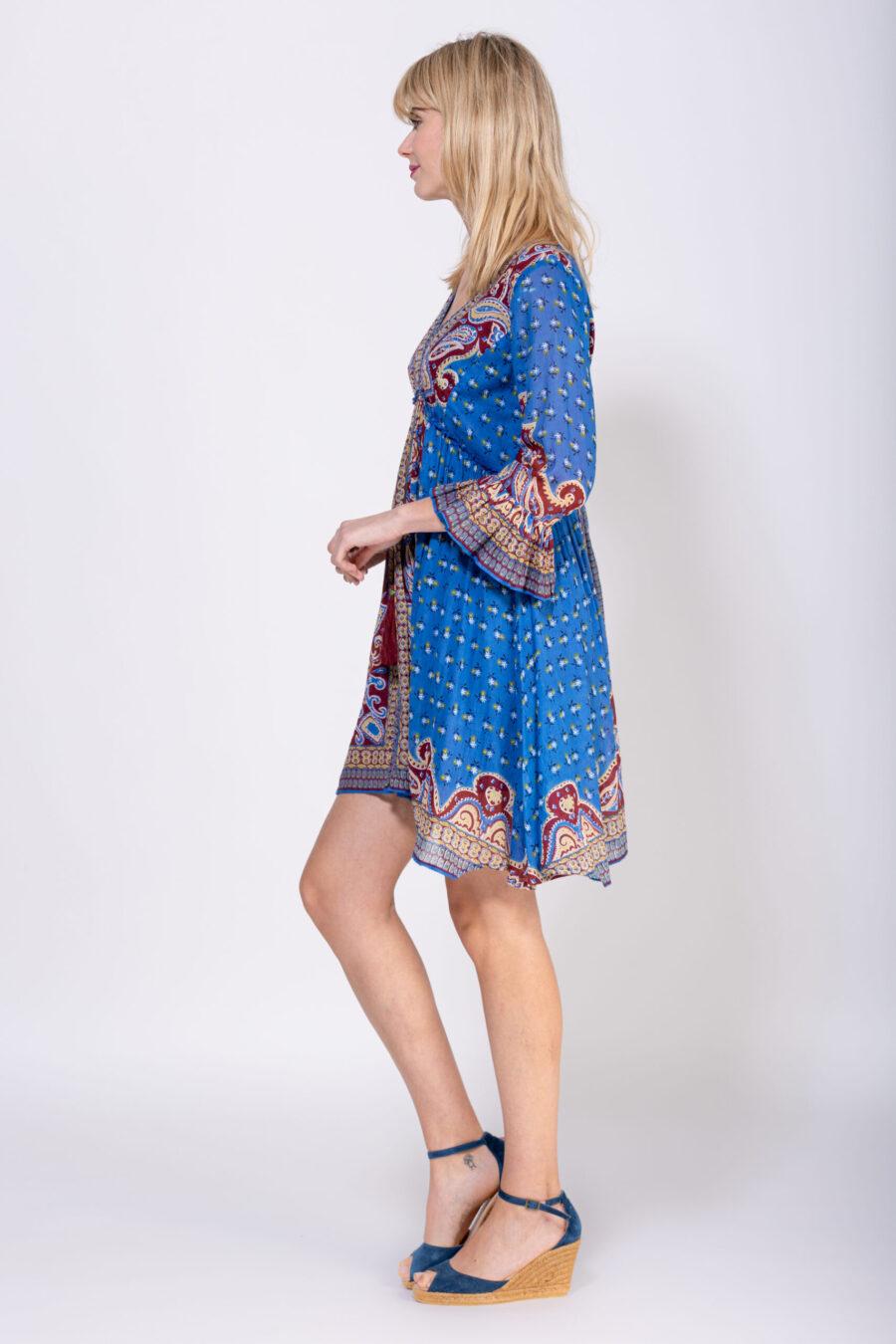 peace&love by calao VESTIDO CORTO ESTAMPADO CACHEMIRE Descuento