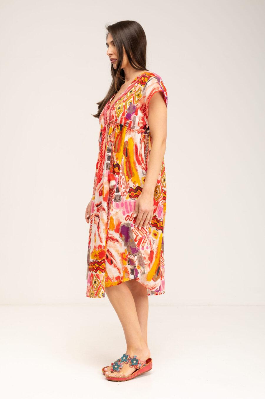 peace&love by calao VESTIDO LISO BORDADO Liquidación