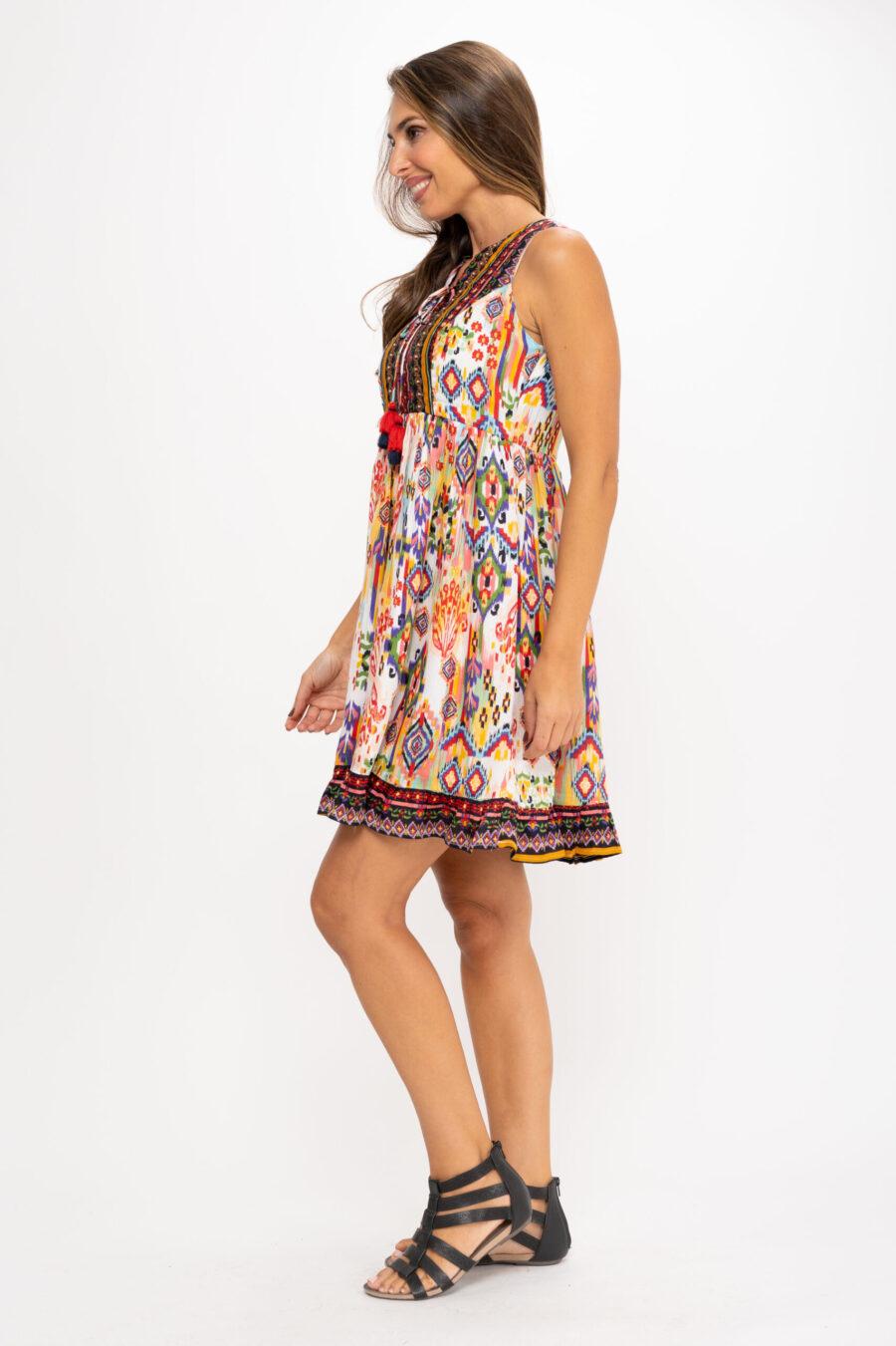 peace&love by calao VESTIDO CON DOS ESTAMPADOS Mejor oferta