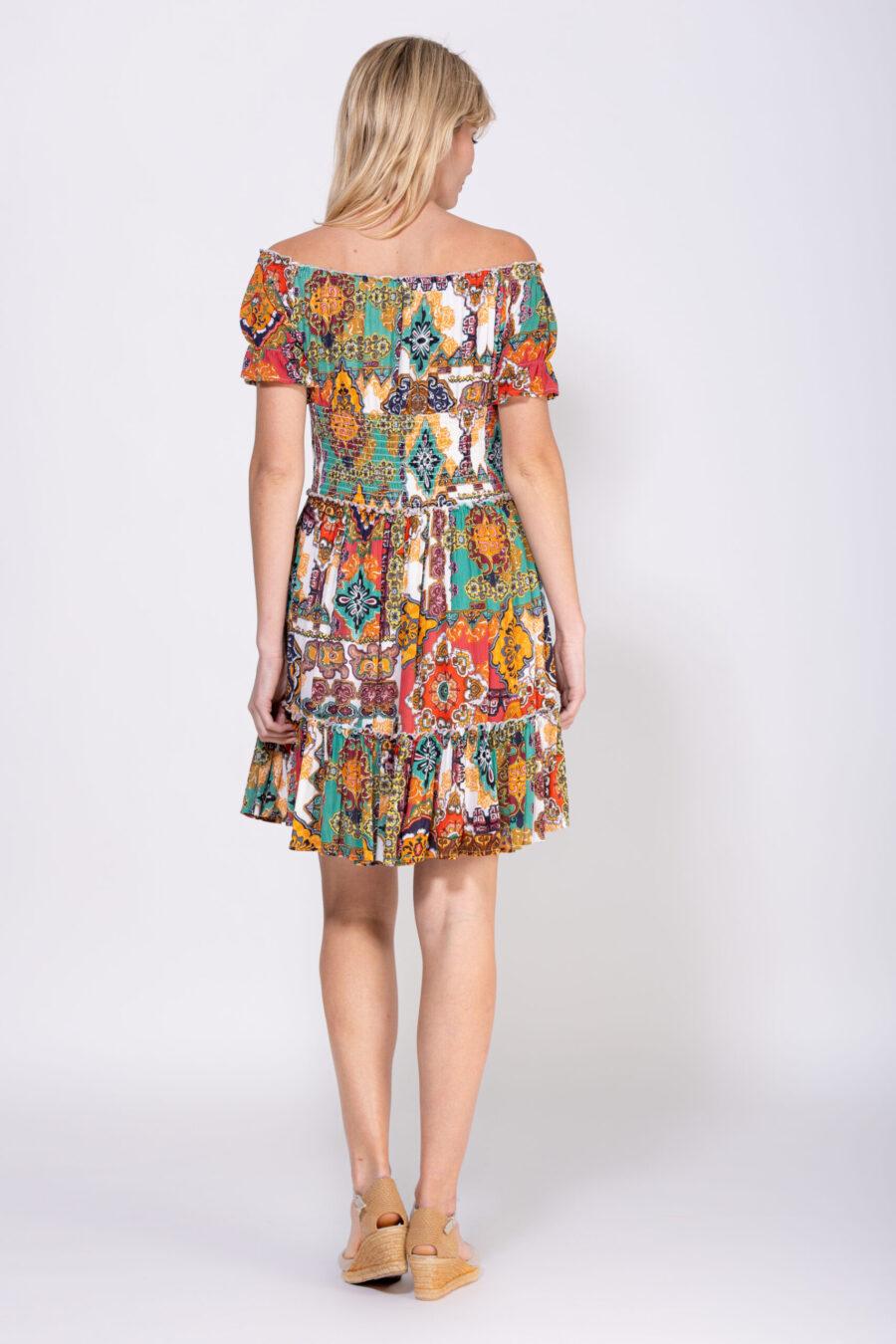 peace&love by calao VESTIDO ESTAMPADO CORTO Precios de Black Friday