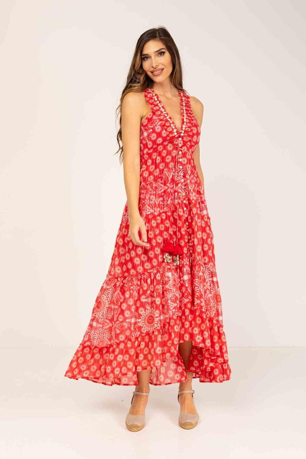 peace&love by calao VESTIDO LARGO ESTAMPADO Precio ultrabajo