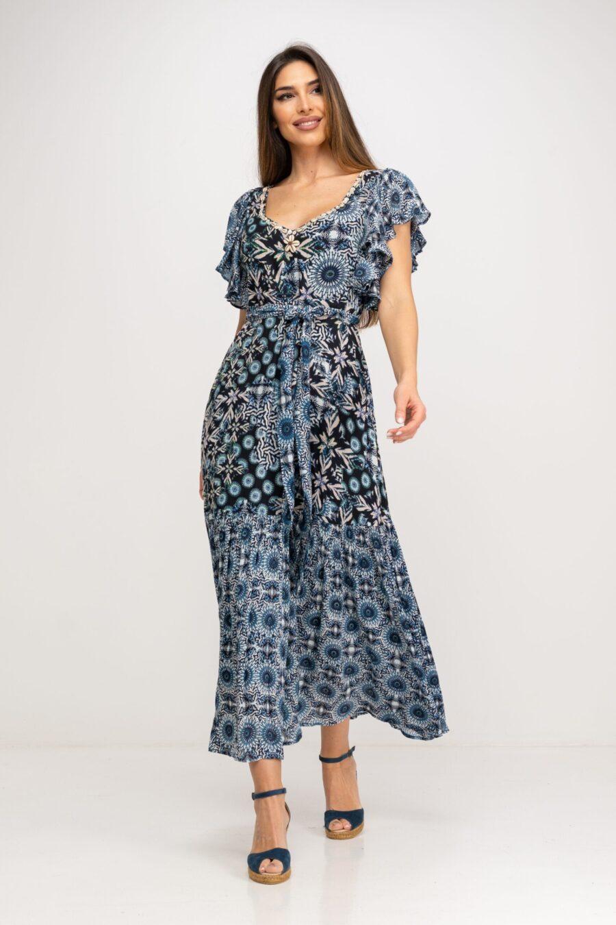 peace&love by calao VESTIDO LARGO CON MIX DE ESTAMPADOS Devoluciones gratuitas