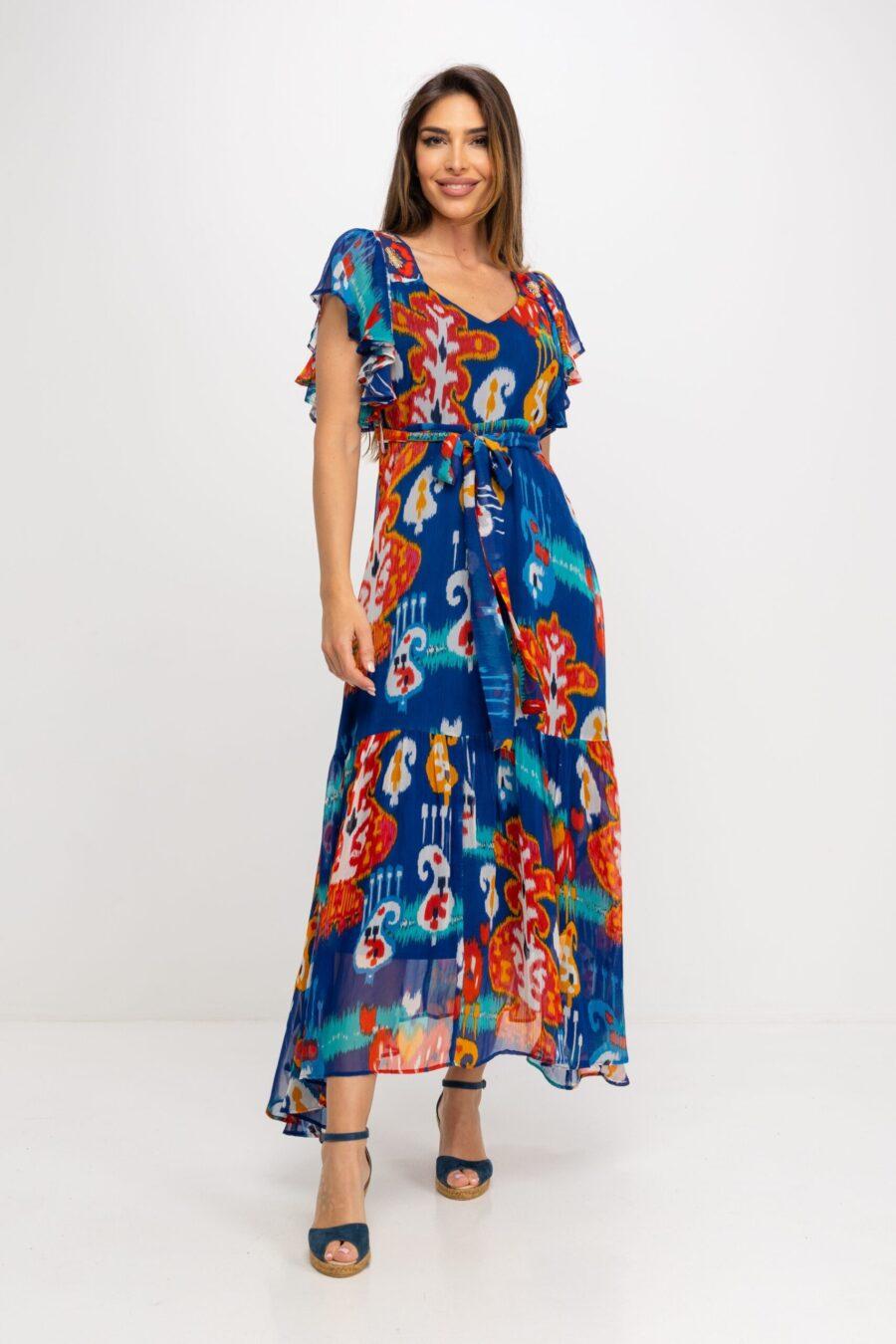 peace&love by calao VESTIDO MIDI ESTAMPADO ESPECIAL FLUIDO 2025