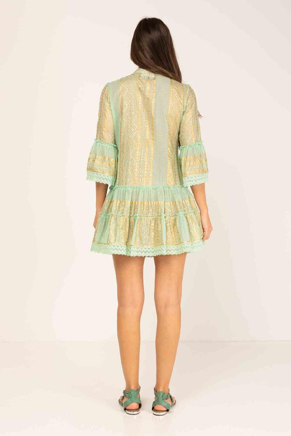 peace&love by calao VESTIDO ESTAMPADO CORTO ESTILO ROCOCO Outlet online