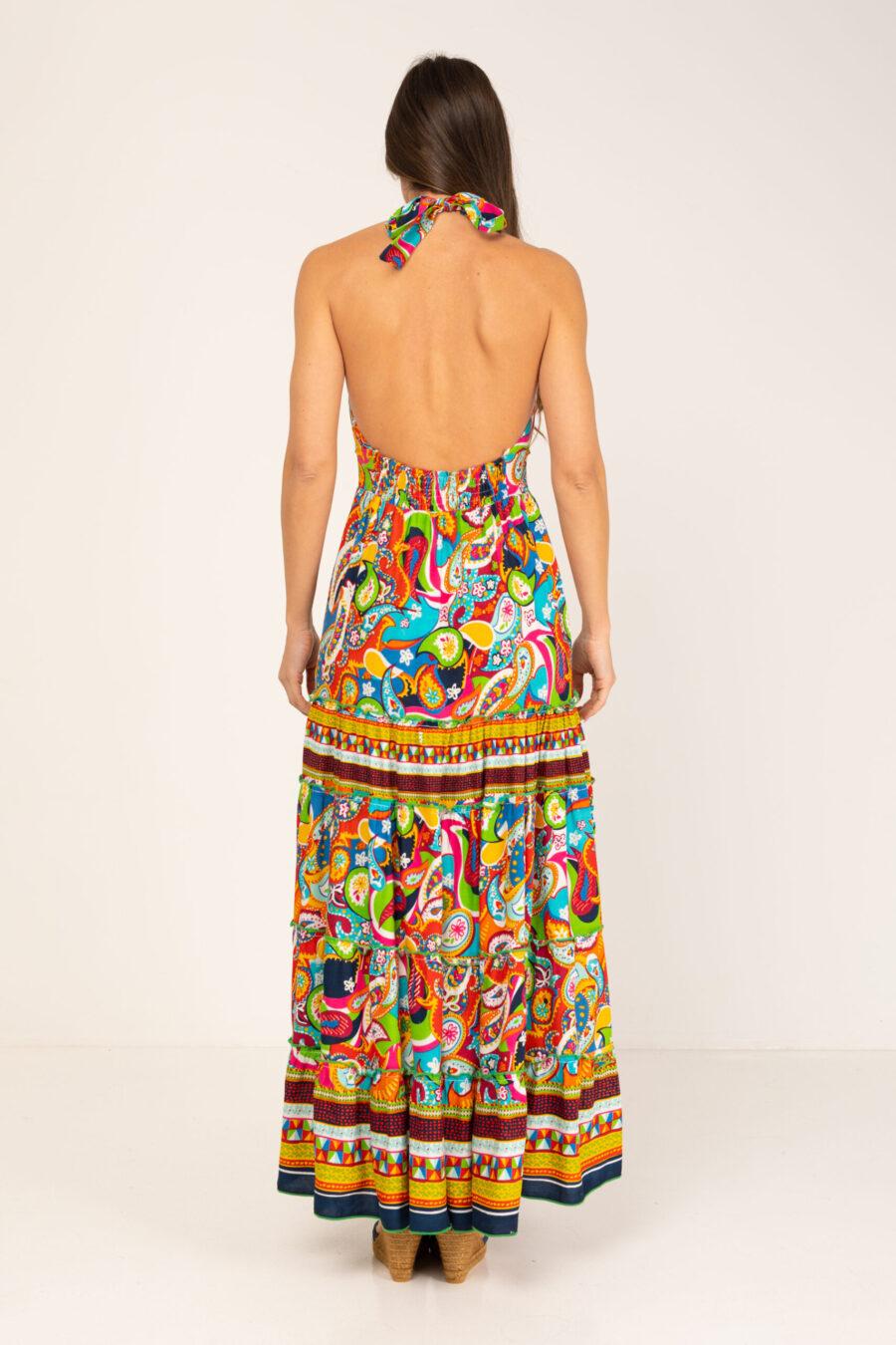peace&love by calao VESTIDO LARGO TIRANTES AL CUELLO Rebajas