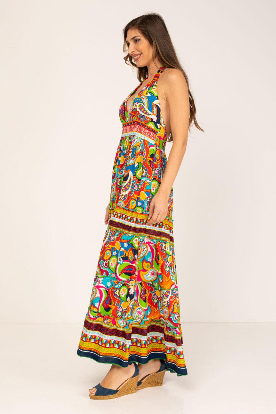 peace&love by calao VESTIDO LARGO TIRANTES AL CUELLO Rebajas
