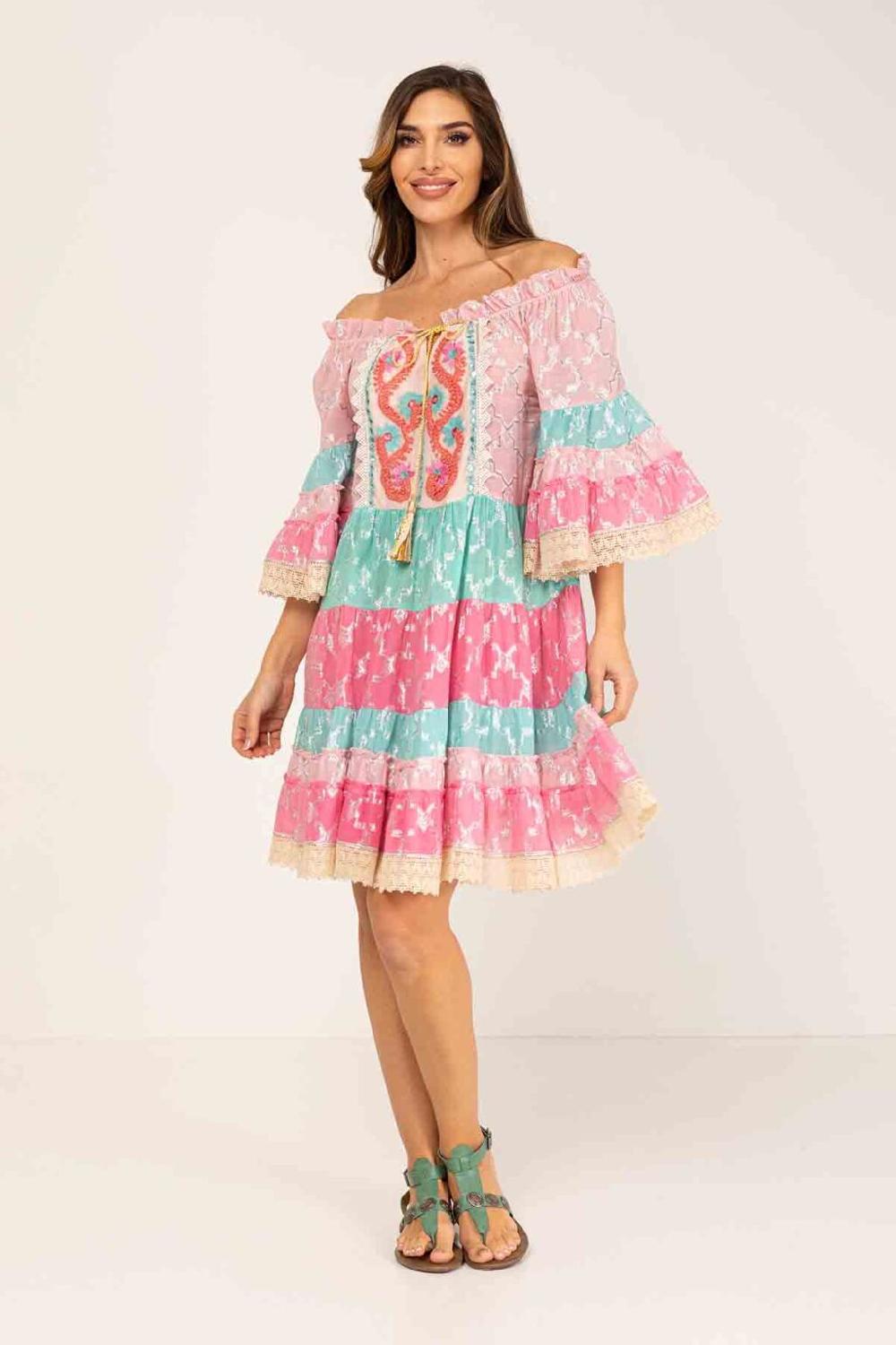 peace&love by calao VESTIDO CORTO ESTAMPADO Ofertas