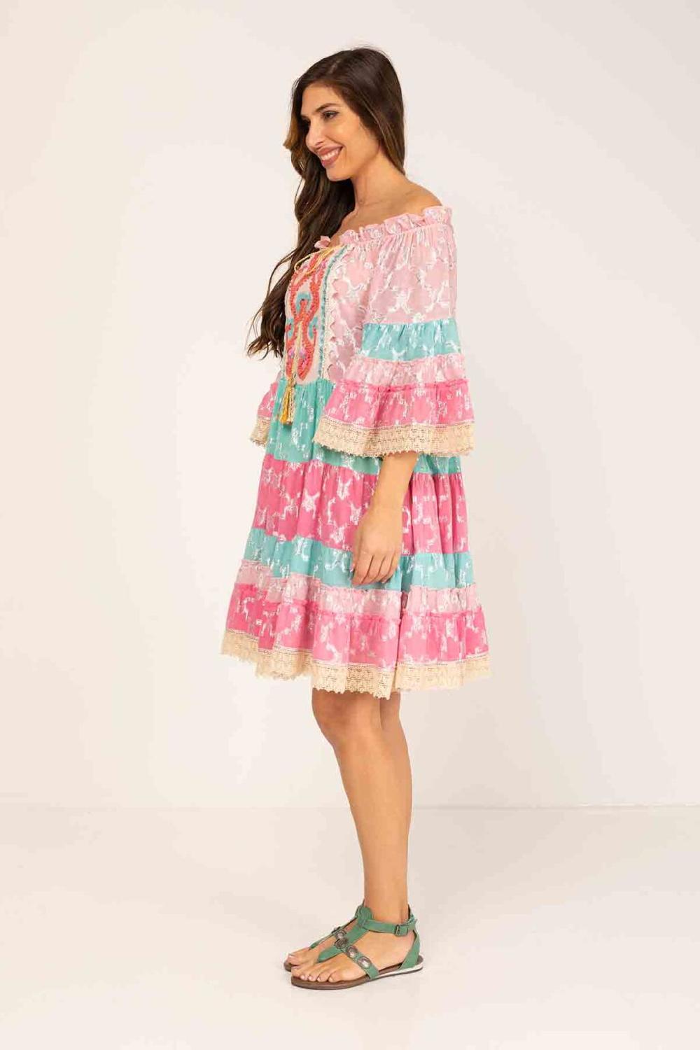 peace&love by calao VESTIDO CORTO ESTAMPADO Ofertas