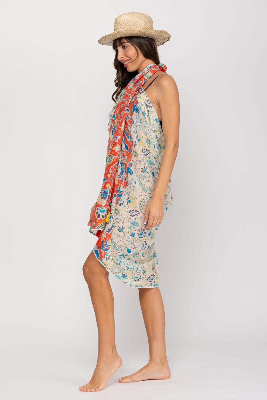 peace&love by calao PAREO ESTAMPADO Rebajas top