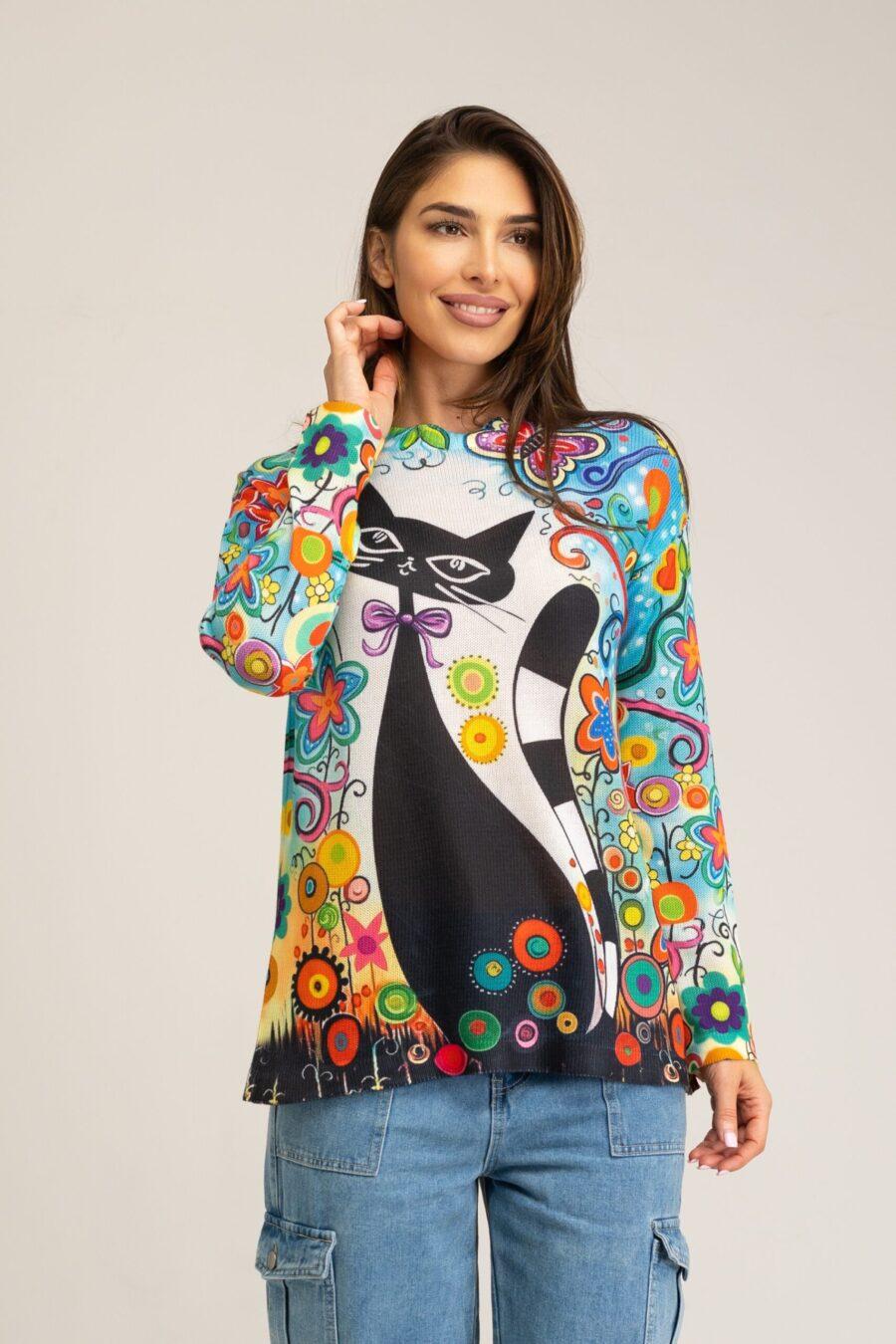 peace&love by calao JERSEY CON ESTAMPADO EL3009J