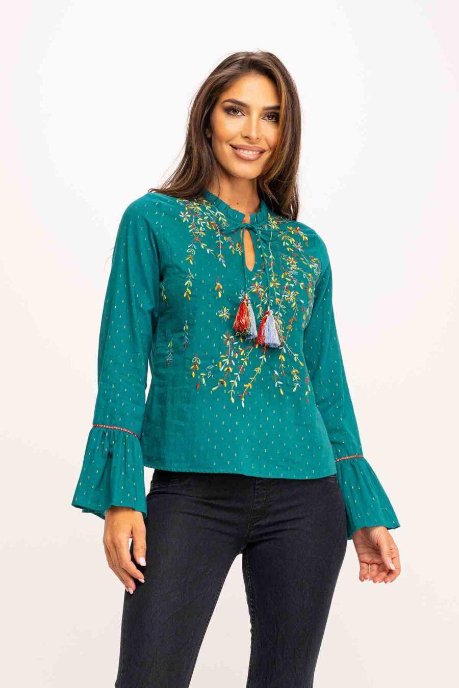 peace&love by calao BLUSA BORDADA ARTESANA PR1037B Superdescuento