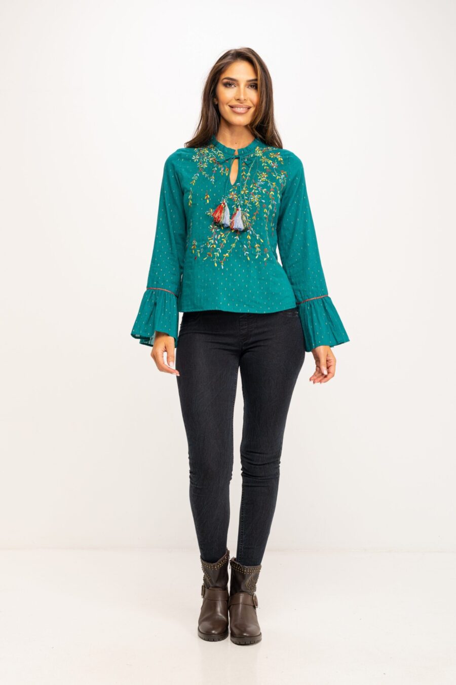 peace&love by calao BLUSA BORDADA ARTESANA PR1037B Superdescuento