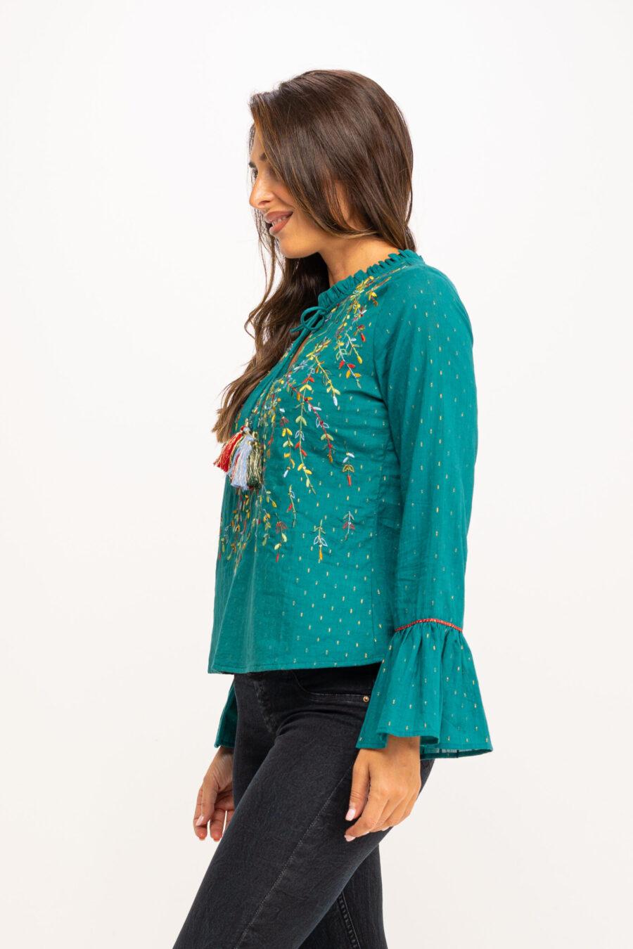 peace&love by calao BLUSA BORDADA ARTESANA PR1037B Superdescuento