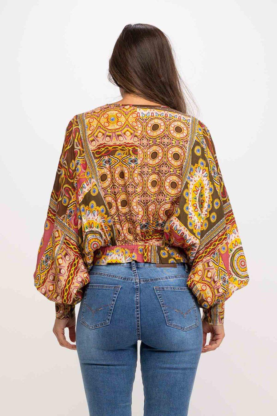 peace&love by calao BLUSA CON BORDADOS PR1095B Liquidación