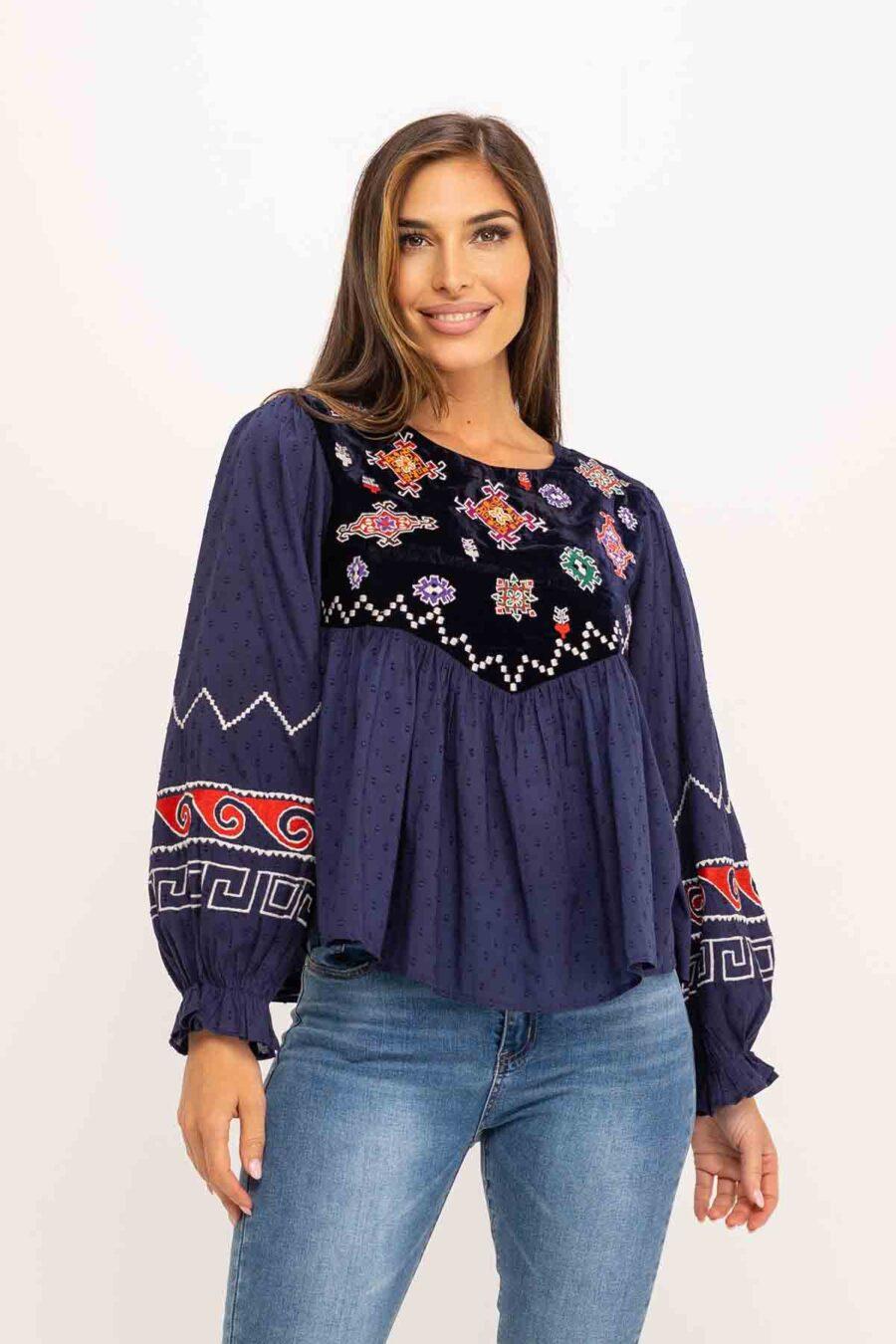 peace&love by calao BLUSA ALGODÓN IC1147B Envío internacional gratuito