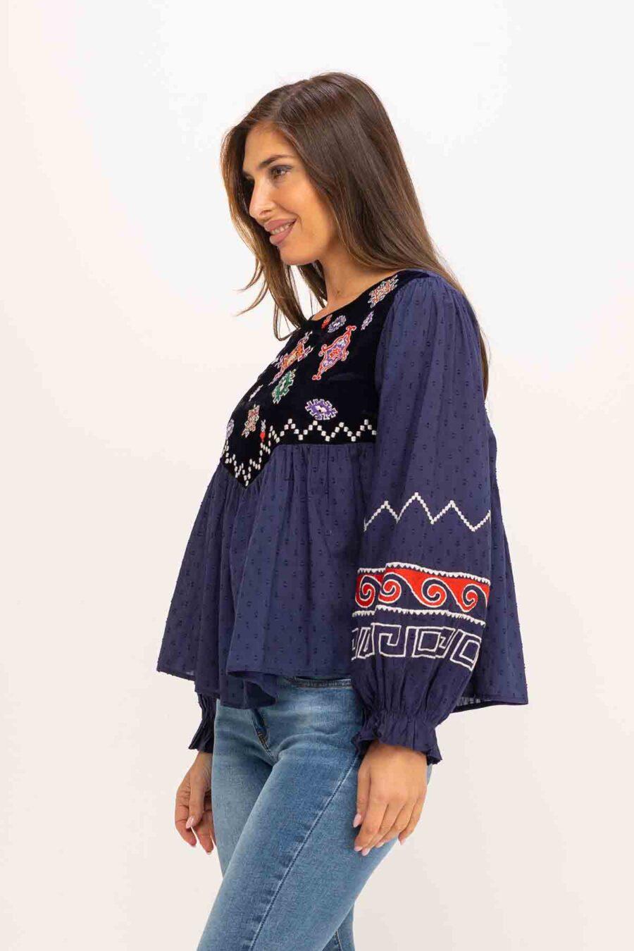 peace&love by calao BLUSA ALGODÓN IC1147B Envío internacional gratuito