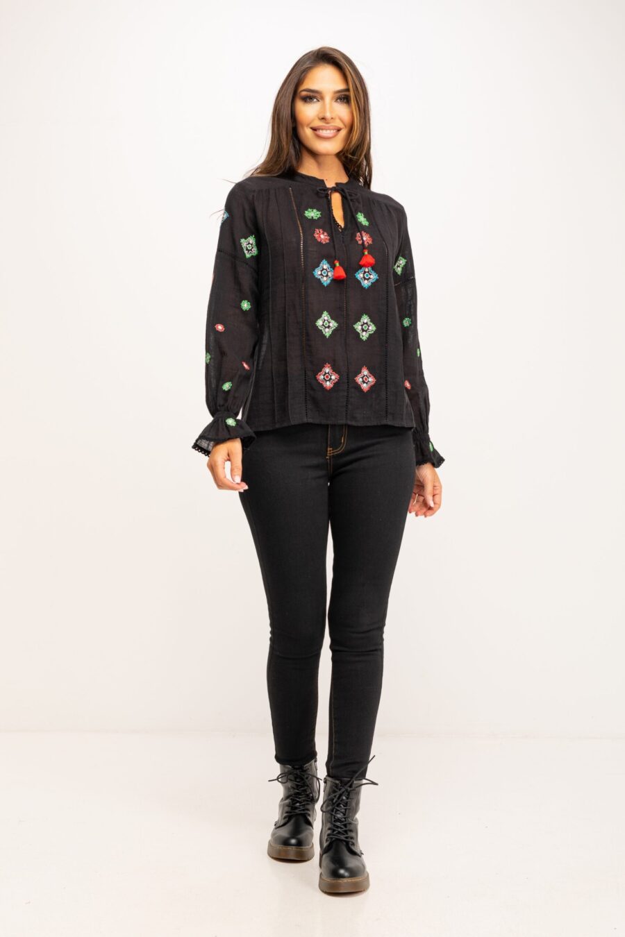 peace&love by calao BLUSA ALGODÓN RUSTICO IC1040B Limitado a 3 días