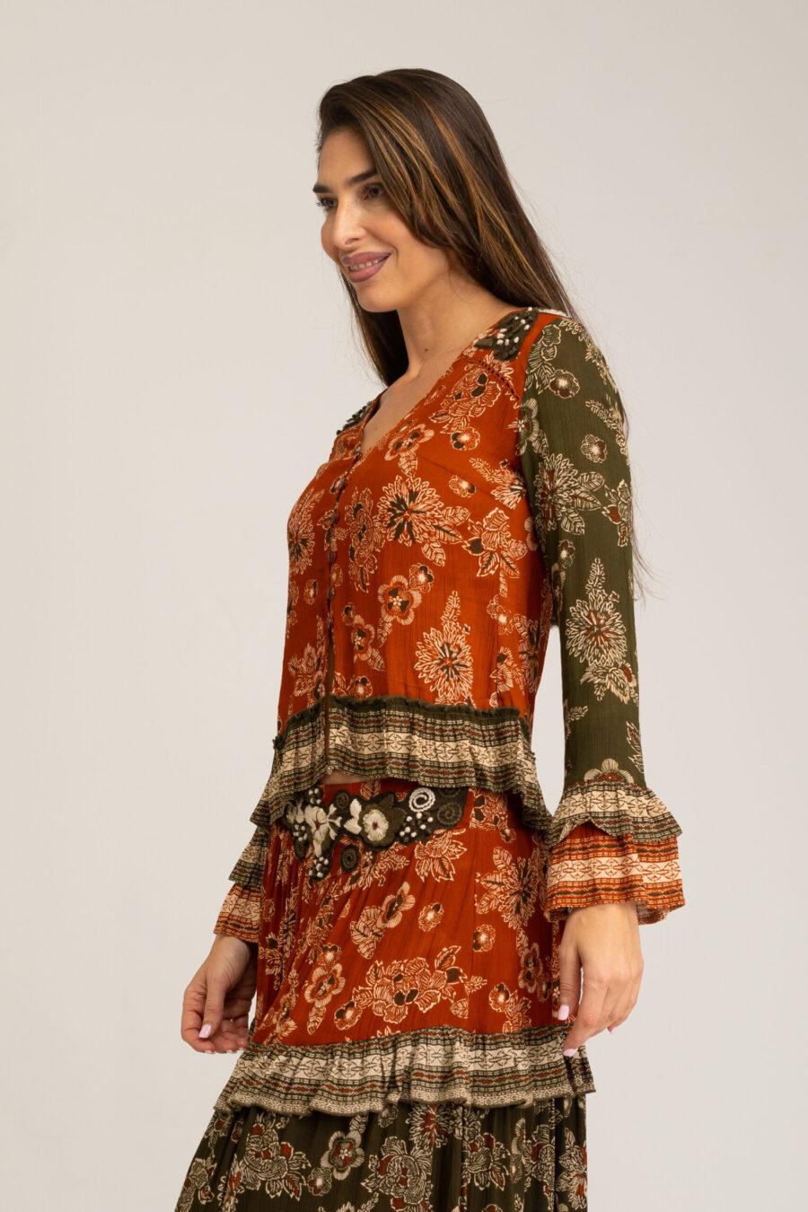 peace&love by calao BLUSA CON DOS ESTAMPADOS PR3086B Libre de impuestos
