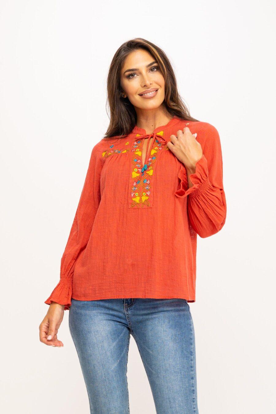 peace&love by calao BLUSA ALGODÓN RUSTICO IC1041B Oferta exclusiva
