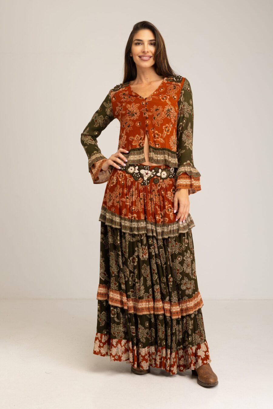 peace&love by calao FALDA CON CORTES PR3111F Ofertas especiales