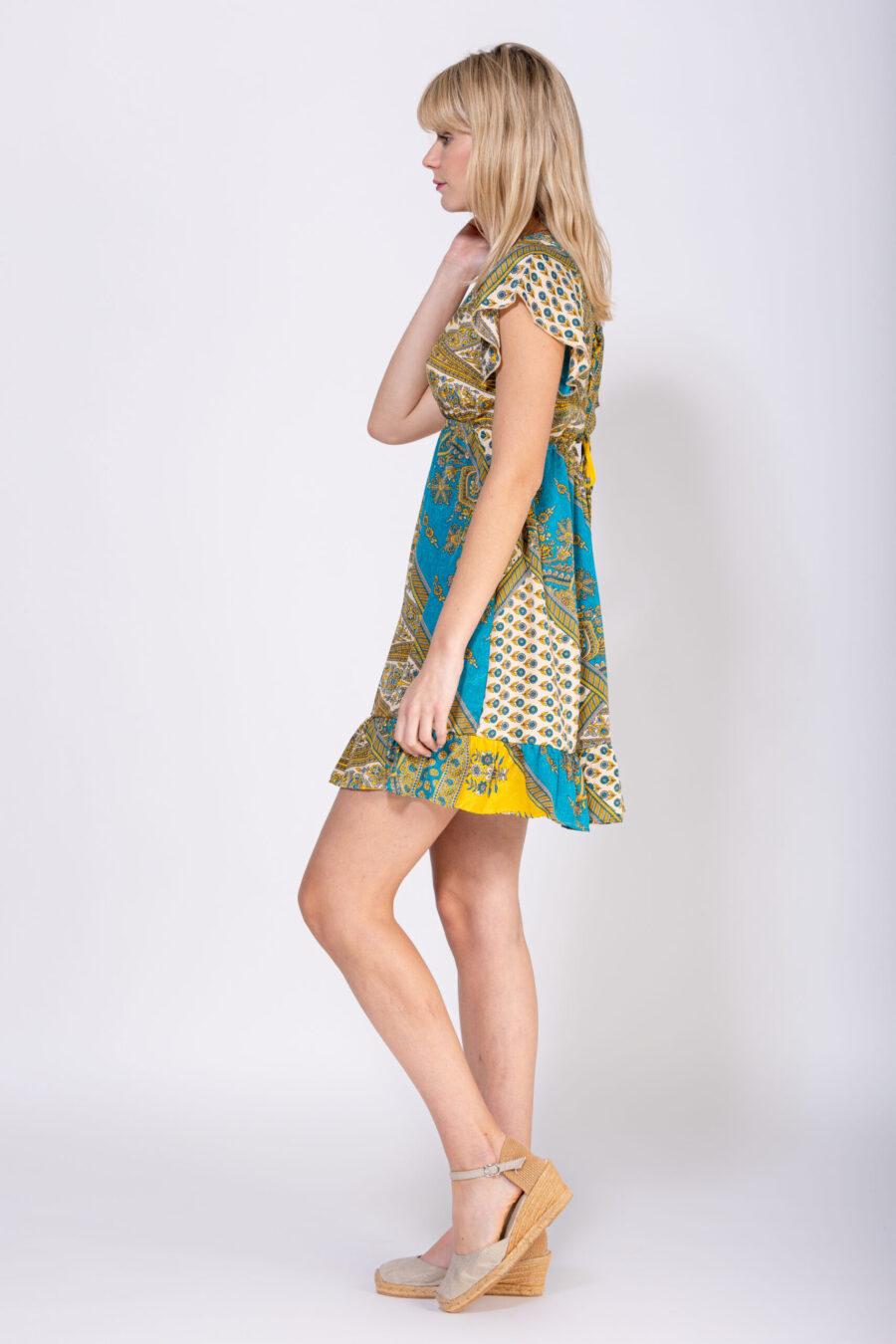 peace&love by calao VESTIDO CORTO CON MANGA CORTA Rebajas