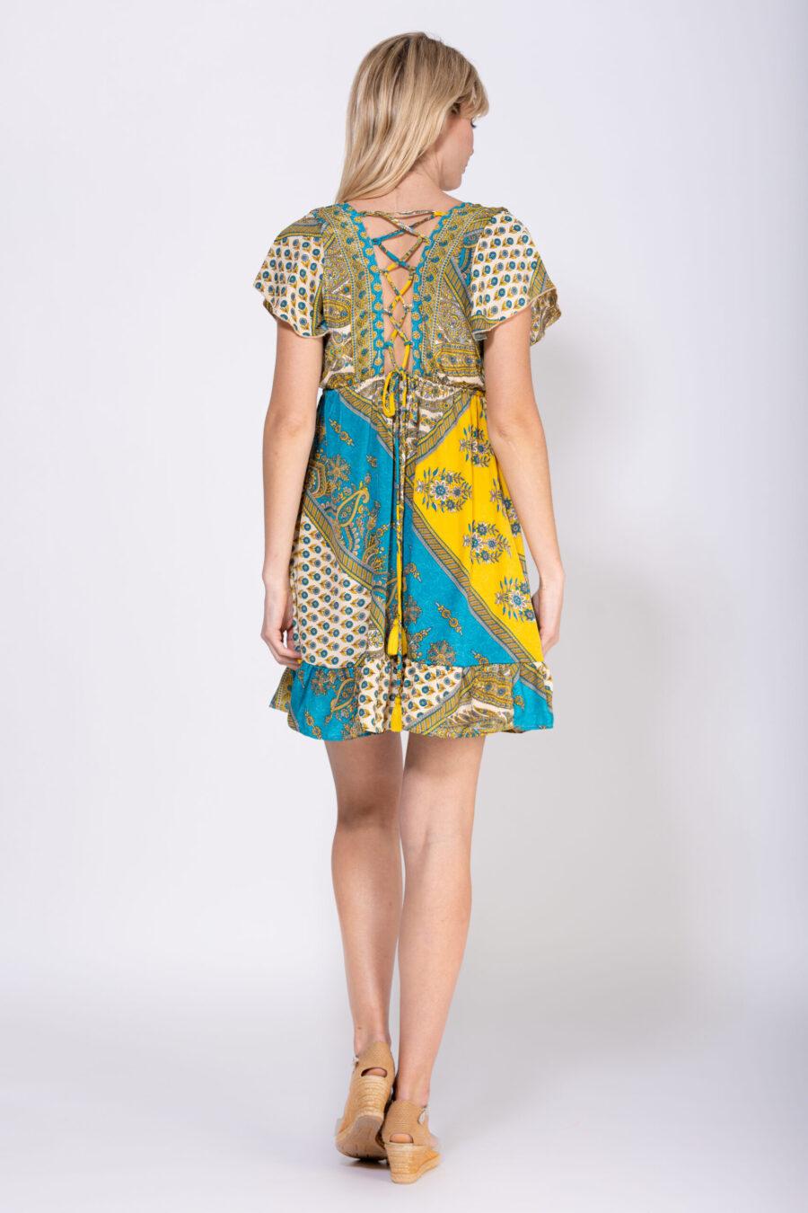 peace&love by calao VESTIDO CORTO CON MANGA CORTA Rebajas