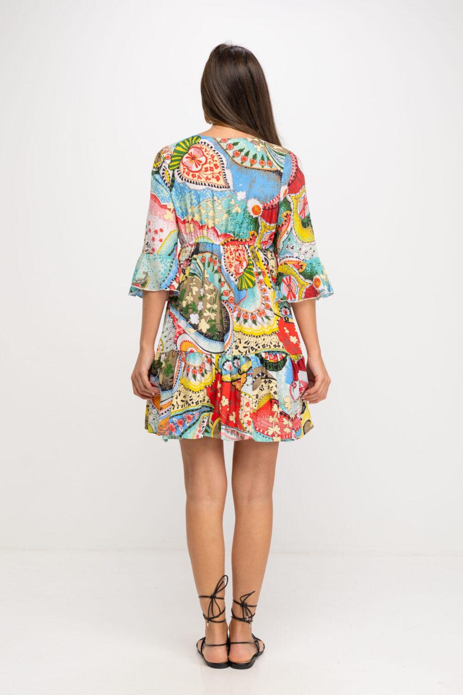 peace&love by calao VESTIDO ESTAMPADO CORTO Venta caliente