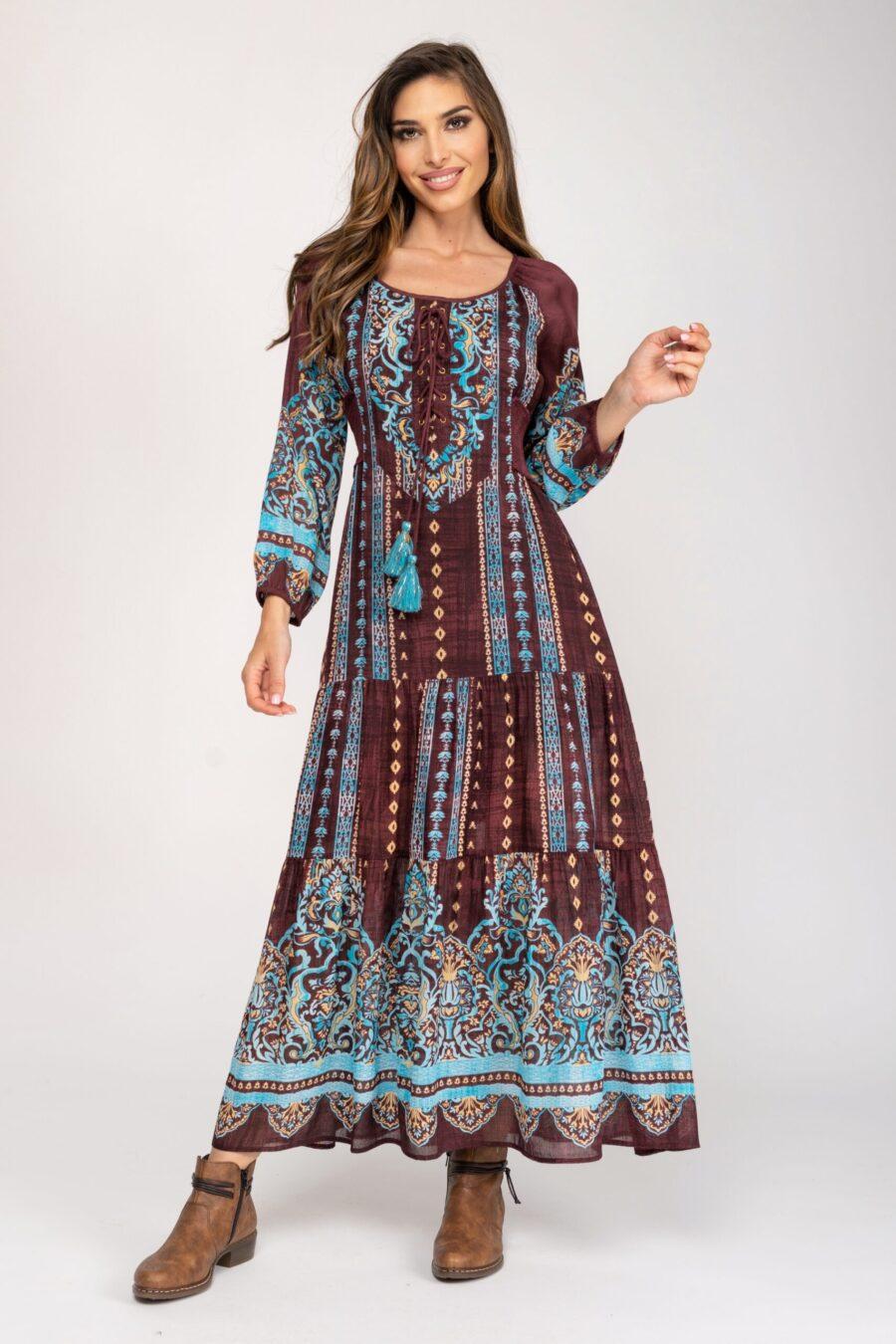 peace&love by calao VESTIDO ESTAMPADO PR3109V Ventas relámpago
