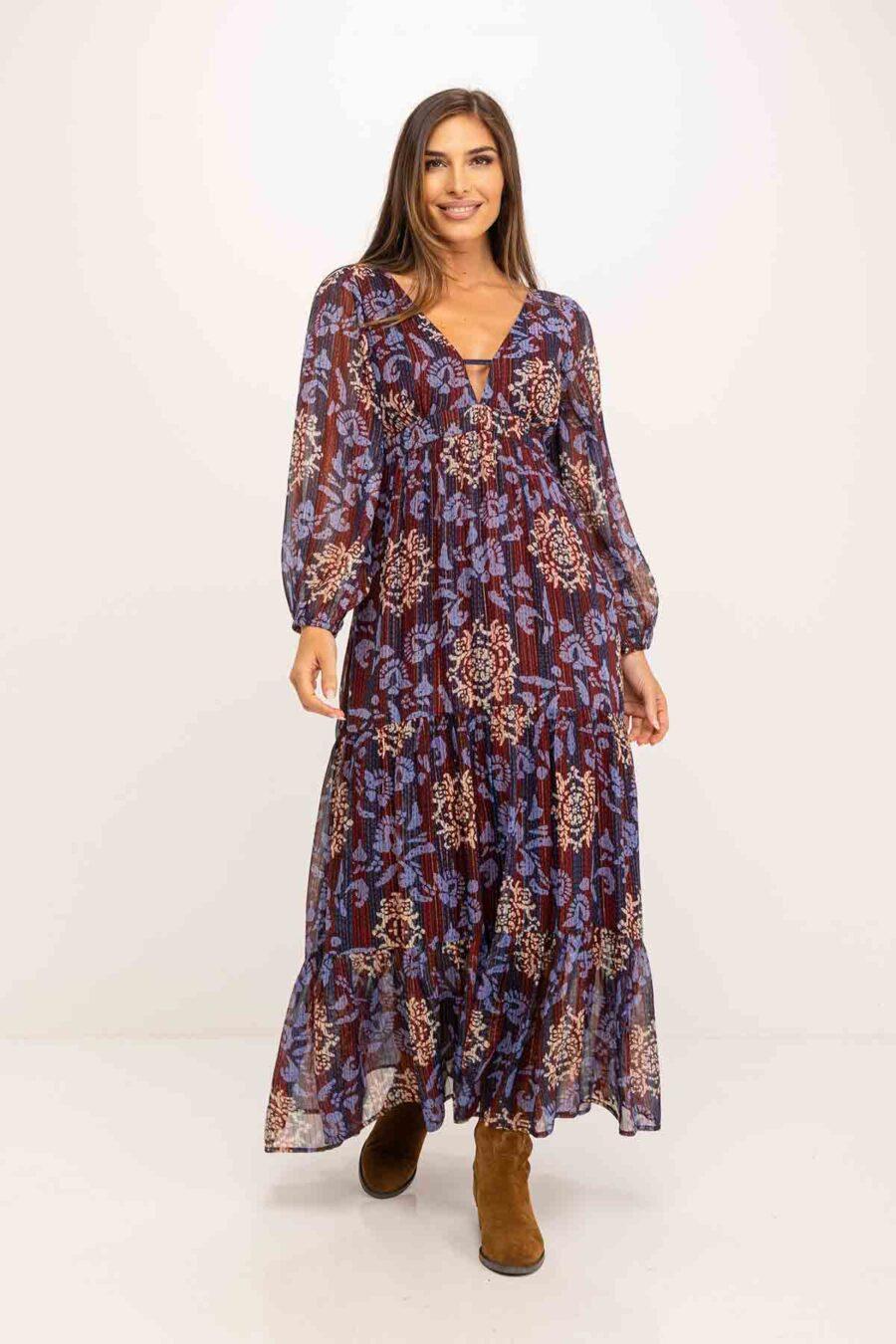 peace&love by calao VESTIDO ESTAMPADO PR1157V Mejor oferta