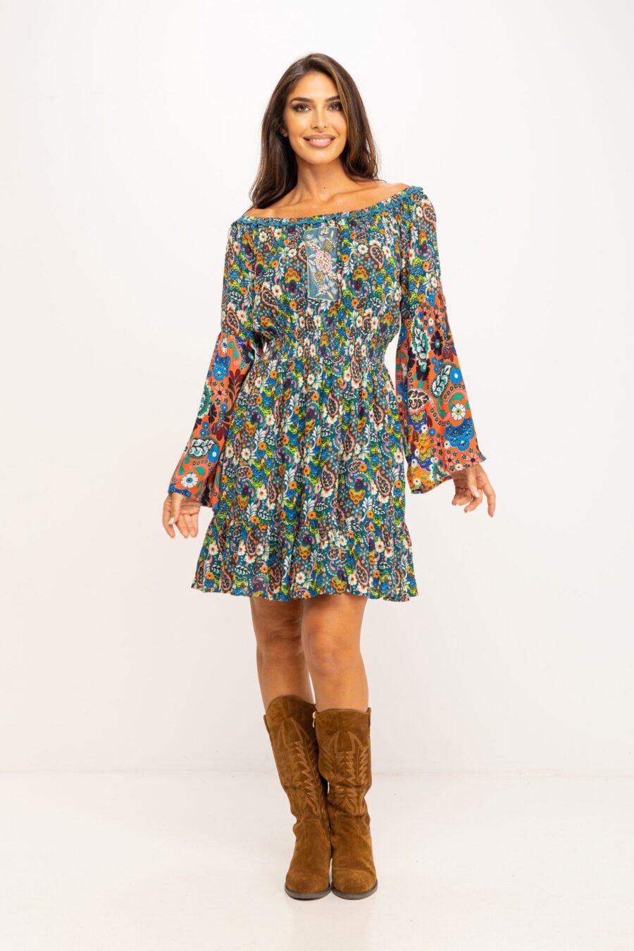 peace&love by calao VESTIDO ESTAMPADO PR1145V Promoción por tiempo limitado