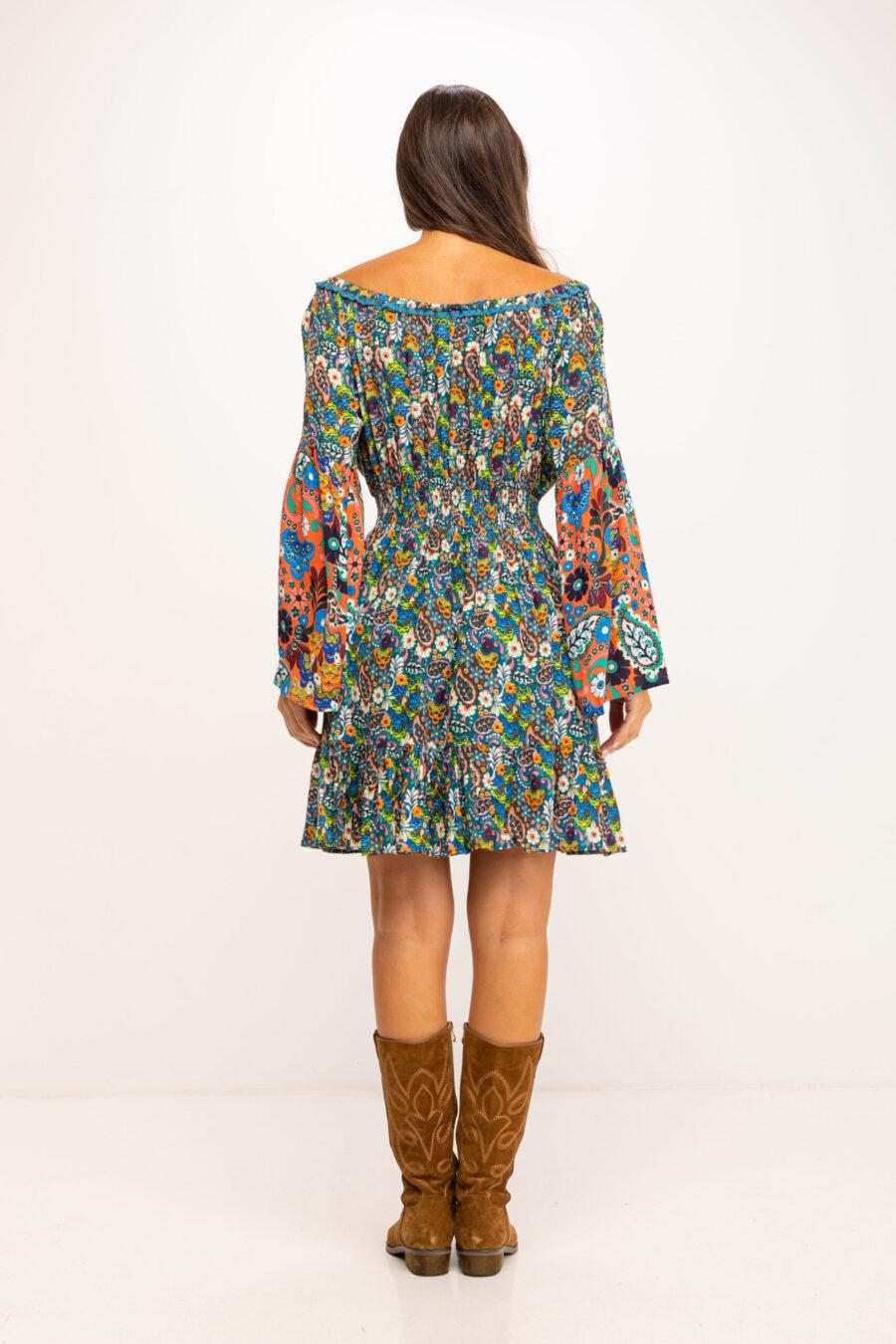 peace&love by calao VESTIDO ESTAMPADO PR1145V Promoción por tiempo limitado