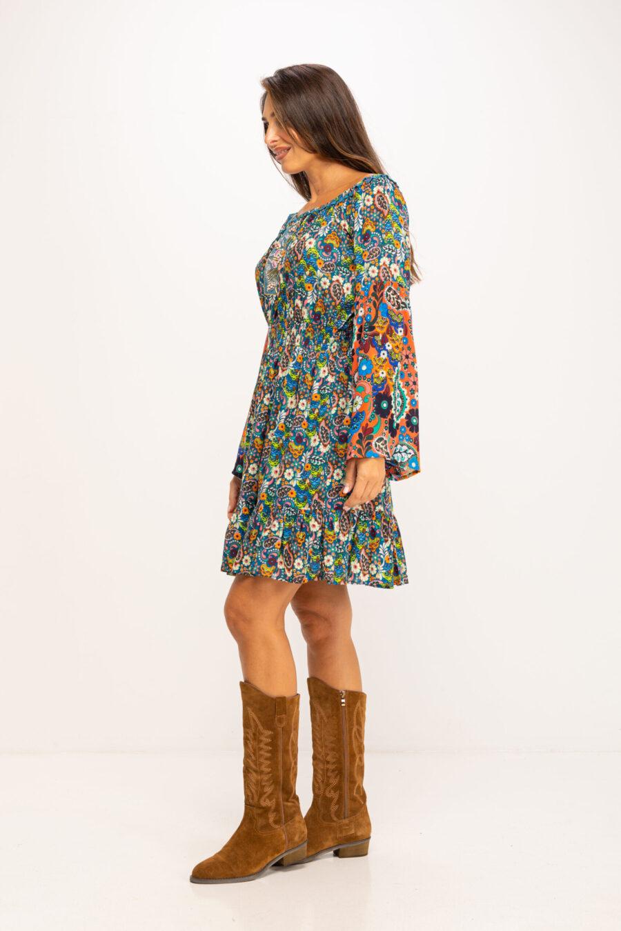 peace&love by calao VESTIDO ESTAMPADO PR1145V Promoción por tiempo limitado