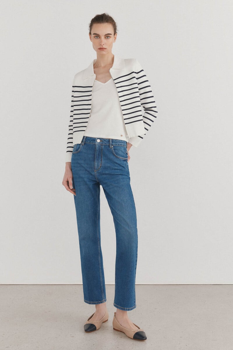 pedro del hierro Chaqueta de punto rayas Oferta especial de fábrica