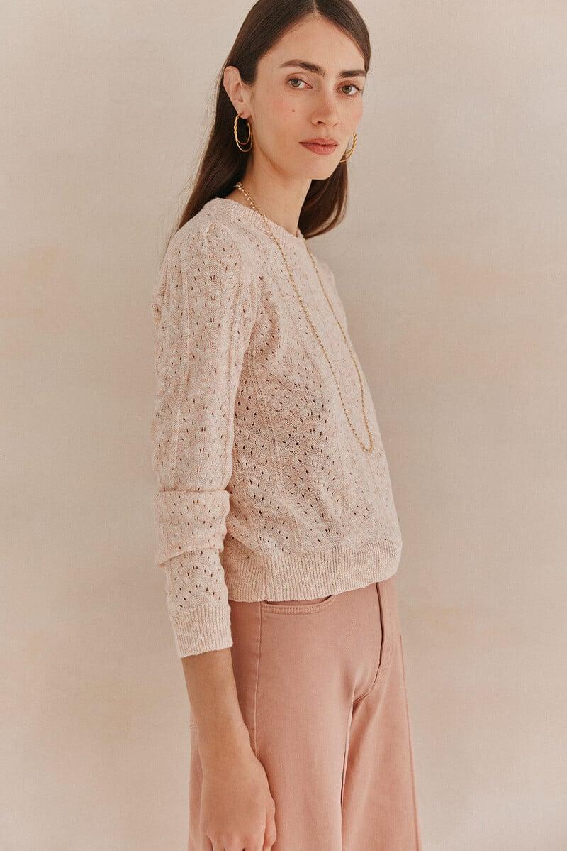pedro del hierro Saray. Jersey cuello redondo Descuento por venta flash