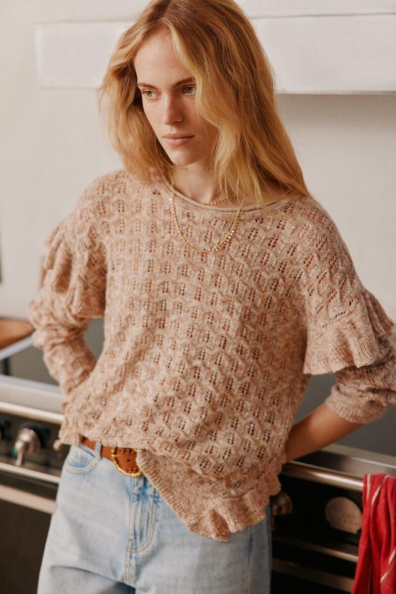 pedro del hierro Sandra. Jersey punto calado Grandes ahorros