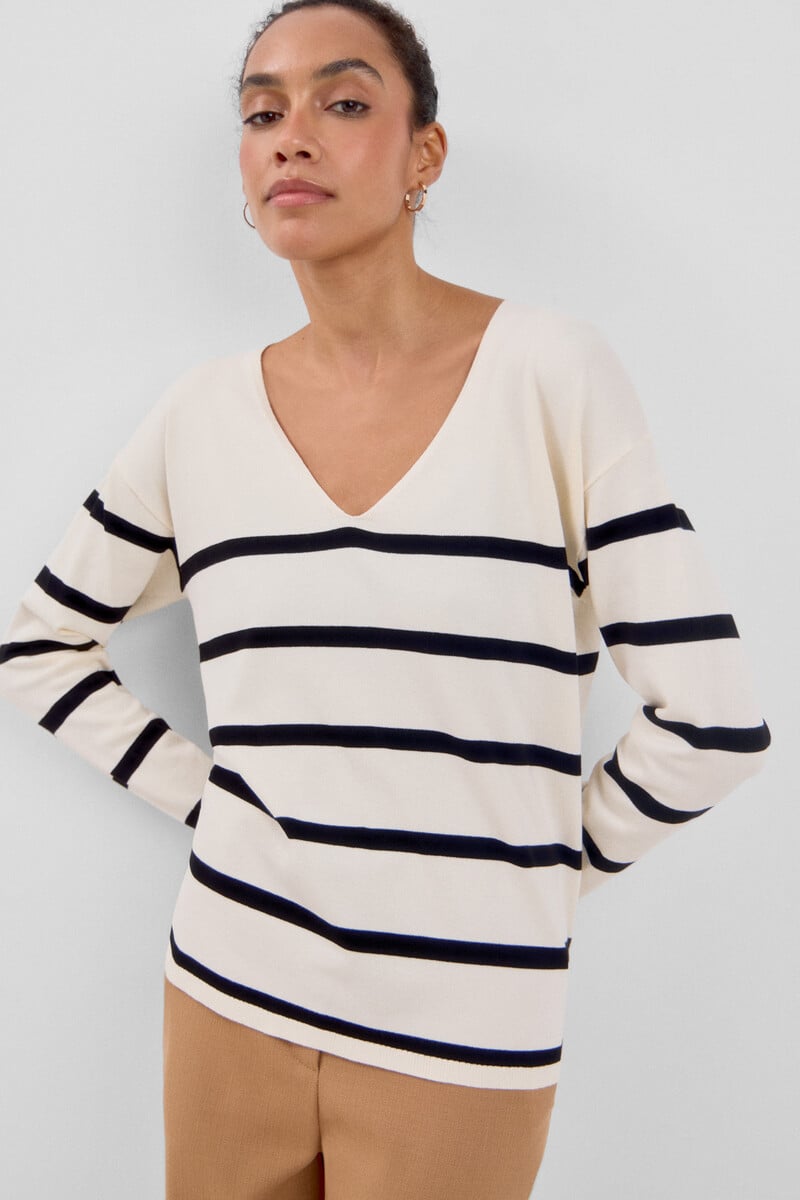 pedro del hierro Jersey escote pico 2025