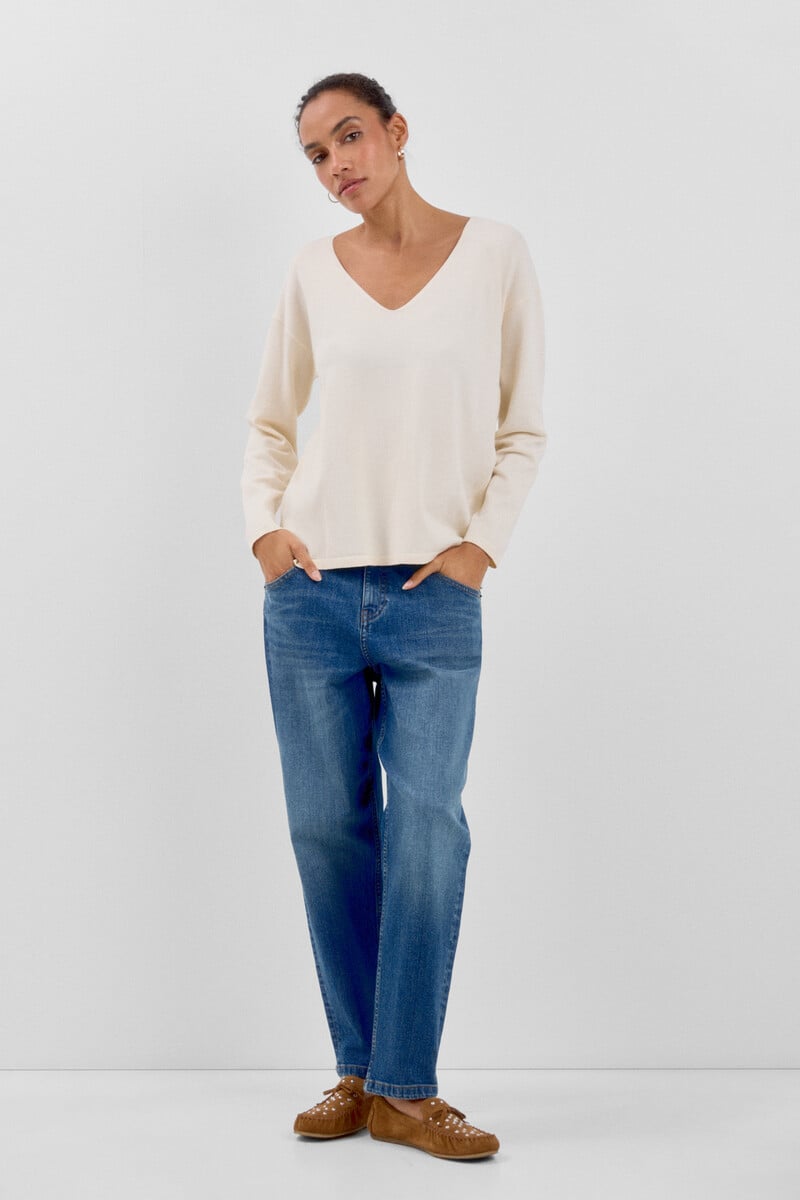 pedro del hierro Jersey escote pico En línea