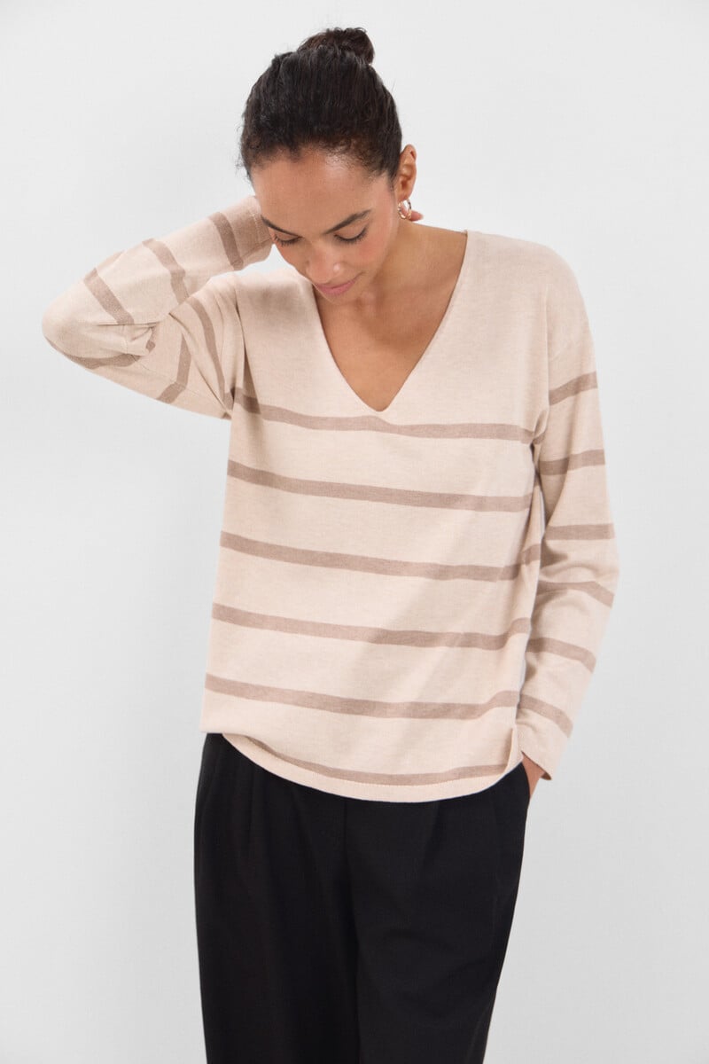 pedro del hierro Jersey escote pico Outlet