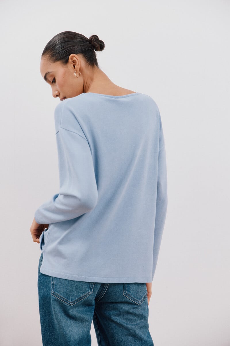 pedro del hierro Jersey escote pico Rebajas
