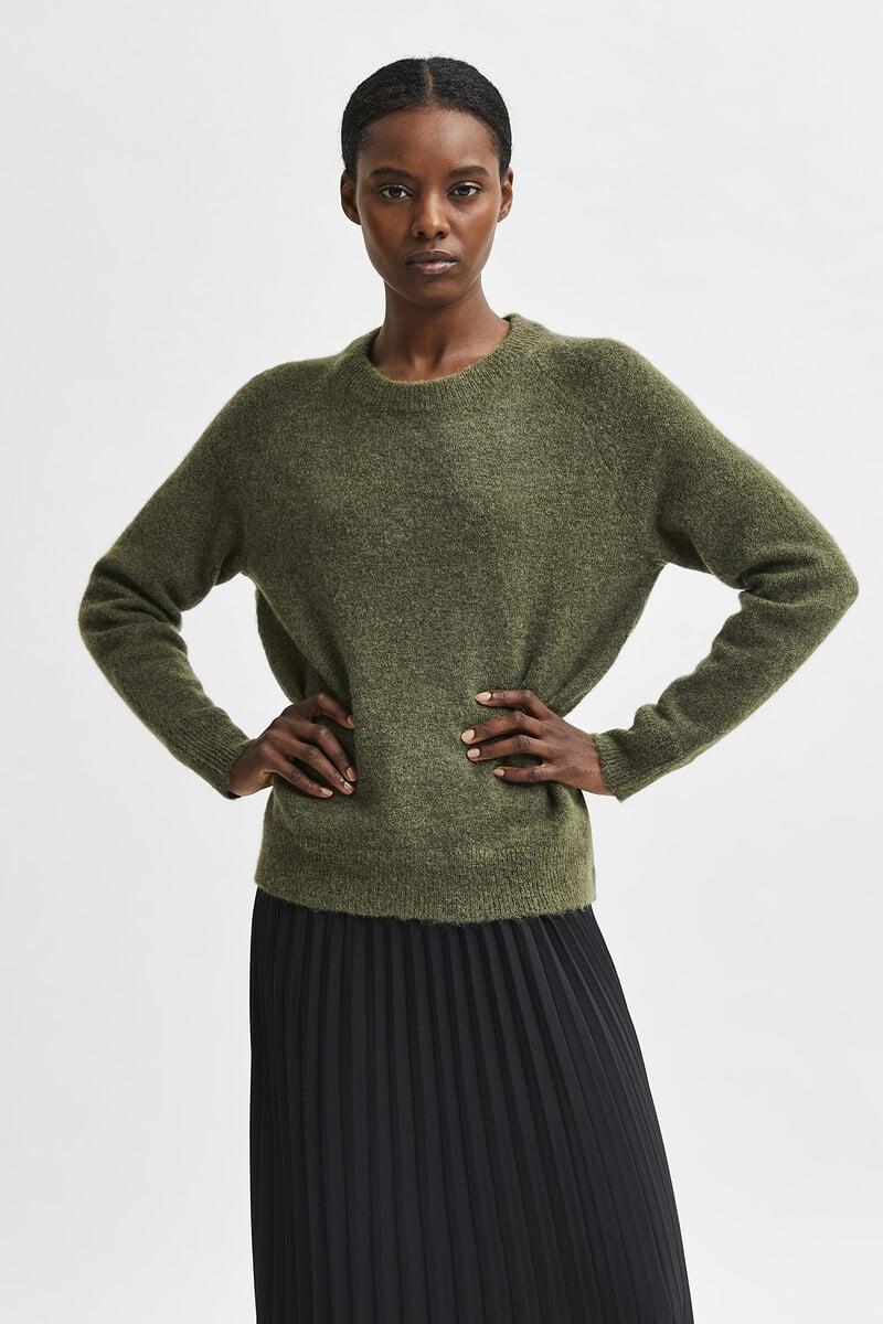 pedro del hierro Jersey de cuello redondo confeccionado con lana y alpaca. Regular Fit