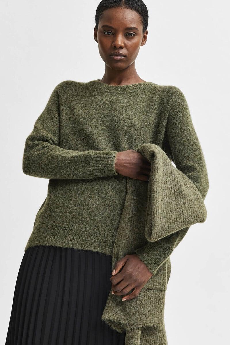 pedro del hierro Jersey de cuello redondo confeccionado con lana y alpaca. Regular Fit Tienda