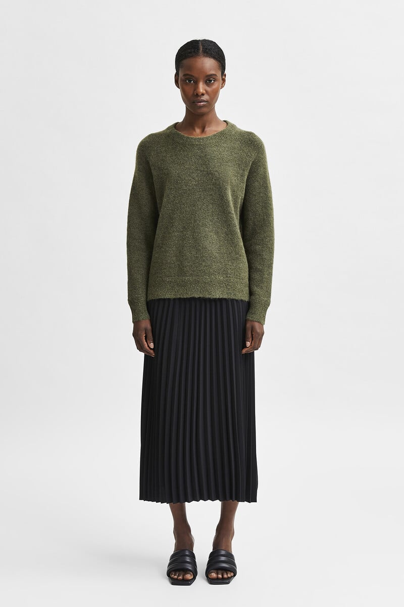 pedro del hierro Jersey de cuello redondo confeccionado con lana y alpaca. Regular Fit Tienda